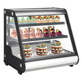Commercial Countertop Refrigerated Display Case - 130L (4.6 Cu. Ft.), Tempered Glass, LED Lighting