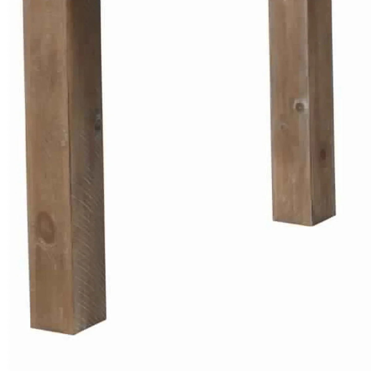 Rectangular Wooden Dining Table, Weathered Brown, 36 x 74 x 31