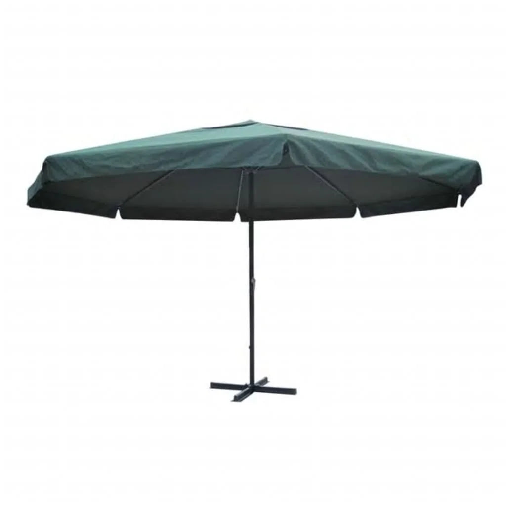 vidaXL Garden Parasol, Azure Blue Polyester With PA Coating, 196.9in x 118.1in