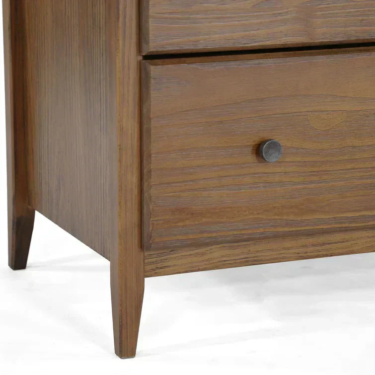 Solid Pine Wood Armoire, 3 Doors, 2 Drawers, 5 Shelves, 73.75 in H x 59.5 in W x 21.5 in D