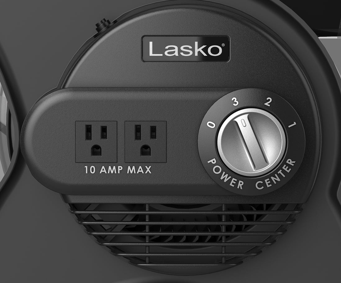 Lasko Pivoting Pro 12in 3-Speed Blower Fan, 289 CFM, Black - U12104