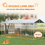 PawHut Outdoor Dog Kennel With Waterproof Roof, 19.7 x 7.5 x 7.5 in