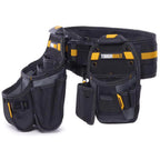 ToughBuilt Adjustable Handyman Tool Belt, Polyester, 27 Pockets, Black/Orange