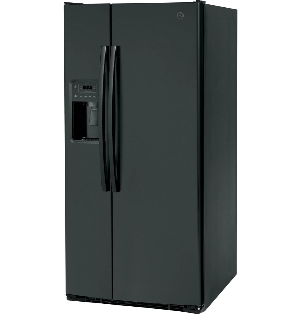 GE APPLIANCES Side By Side Freestanding Refrigerator - GSS23GGPBB