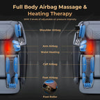 Costway Zero Gravity SL Track Full Body Massage Chair With Waist Heating