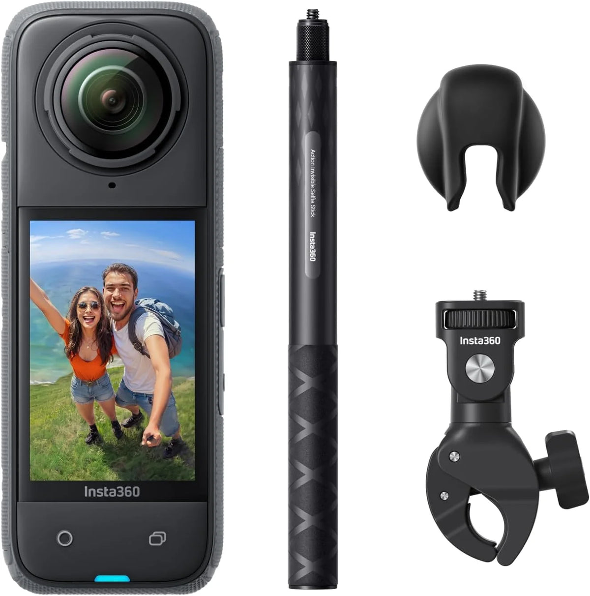 Insta360 X4 Standard Pack 8K 360 Action Camera, Noir Minuit - X4