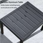 PURPLE LEAF Patio Chaise Lounge Set, 2 Chairs And 1 Table, Aluminum Textilene, 4 Adjustable Positions