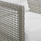 Afuera Living Wicker Patio Loveseat, Gray - 52in W x 32in D