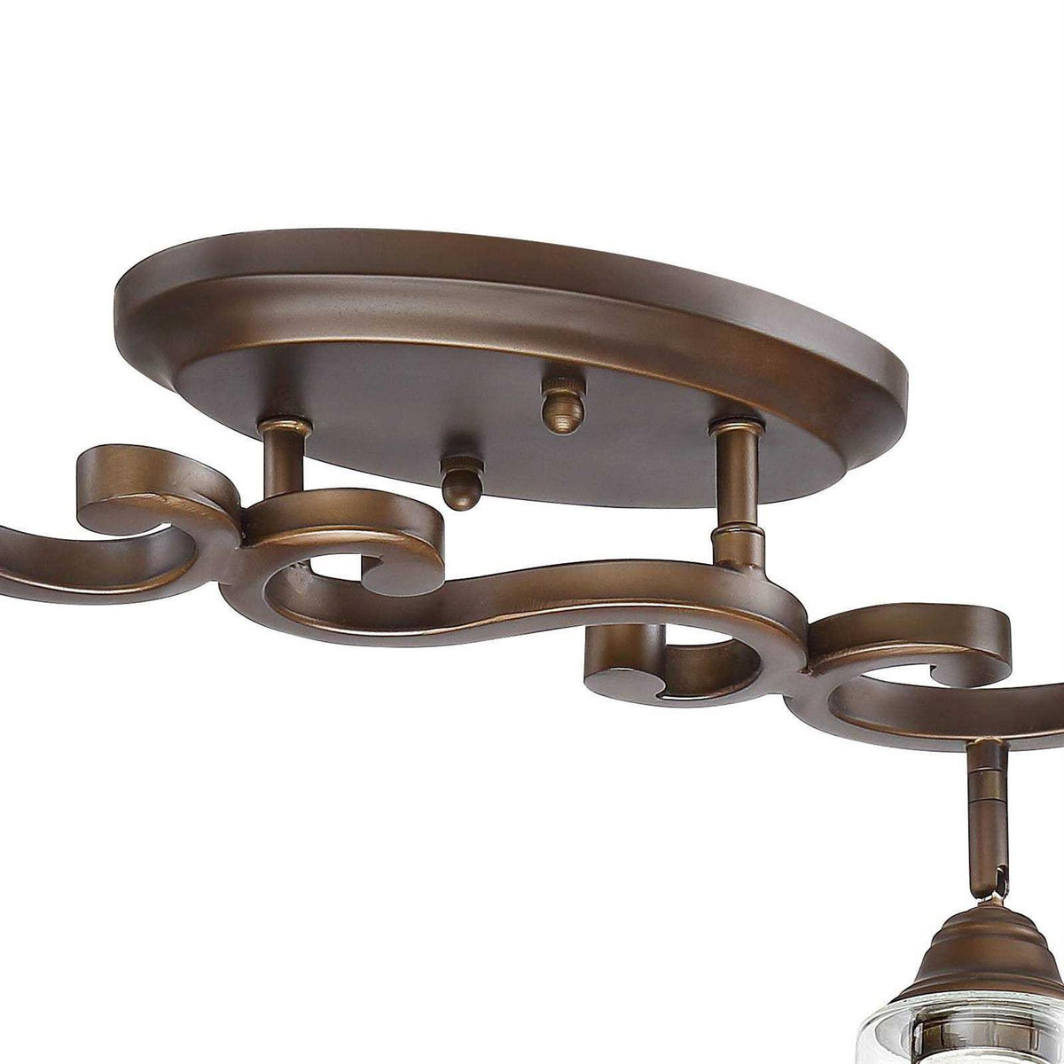 Pro Track Myrna 4-Head Ceiling Or Wall Track Light Fixture Kit, Bronze, 43 1/2 Inch Wide