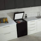 Northair Chest Freezer 3.5 Cu Ft With 2 Removable Baskets - Black