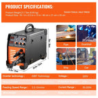 BENTISM 270A 110V Flux Core MIG/TIG/MMA 3-in-1 Welder - MIG-270