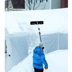 True Temper Snow Roof Rake Scraper With 17-ft Telescoping Handle, 22-in Blade - 193055510