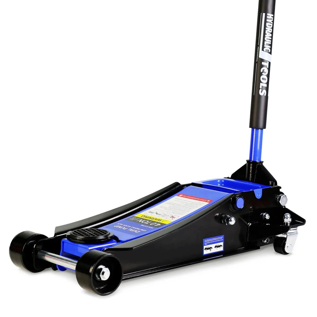 Seizeen 4-Ton Low Profile Floor Jack With Dual Pump Pistons, 4"-21" Lifting Range