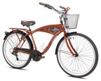 Kent 26in Margaritaville Men's Cruiser Bike, Wood Grain Color
