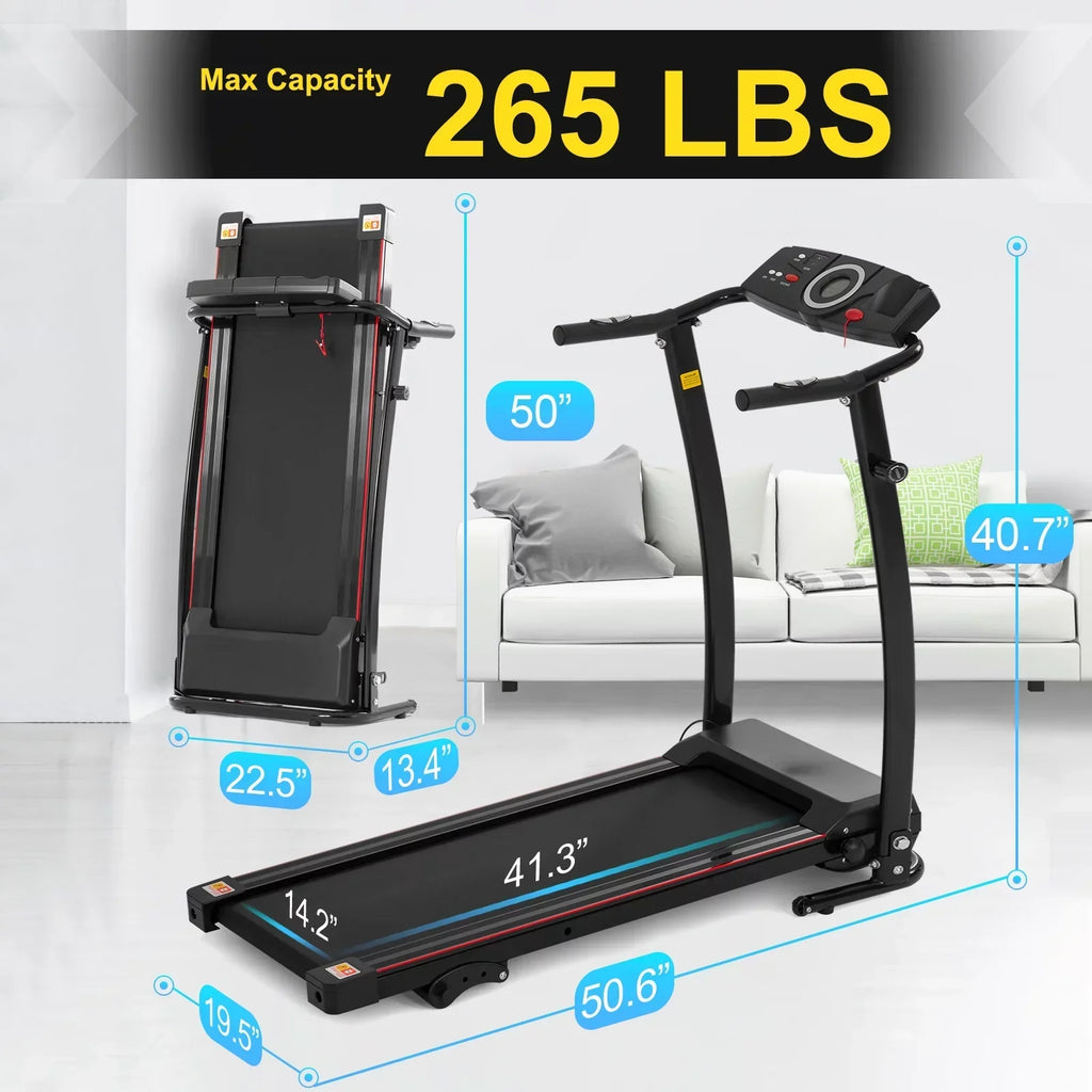 FYC Folding Treadmill With Incline, 2.5HP Motor, 220 LBS Capacity