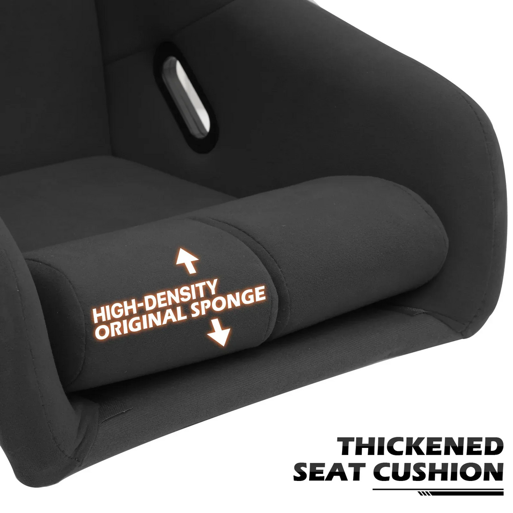 MoNiBloom Racing Simulator Game Seat With Adjustable Slide, Black