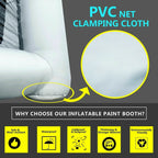 Inflatable Spray Paint Booth Tent 28X15X10FT With Two Blowers - 950W+280or380W