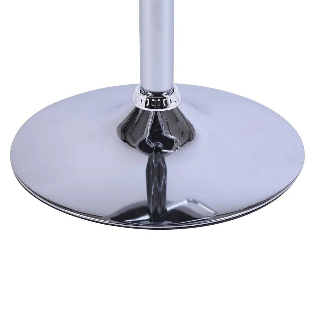 Alexent 2-Piece Swivel Bar Stools, Dark Blue, 43.7-51.6 H, 19.3 W x 18.1 D - Silver Footrest