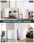 Upstreman 3.2 Cu.Ft. Single Door Mini Refrigerator With Freezer - BR321