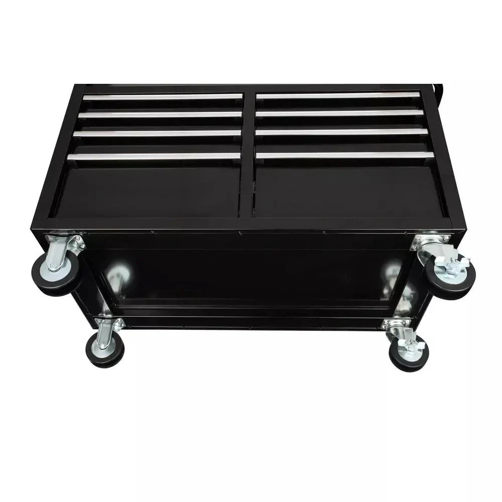 46 in W x 24 in D 9-Drawer Gloss Black Deep Tool Chest Mobile Workbench