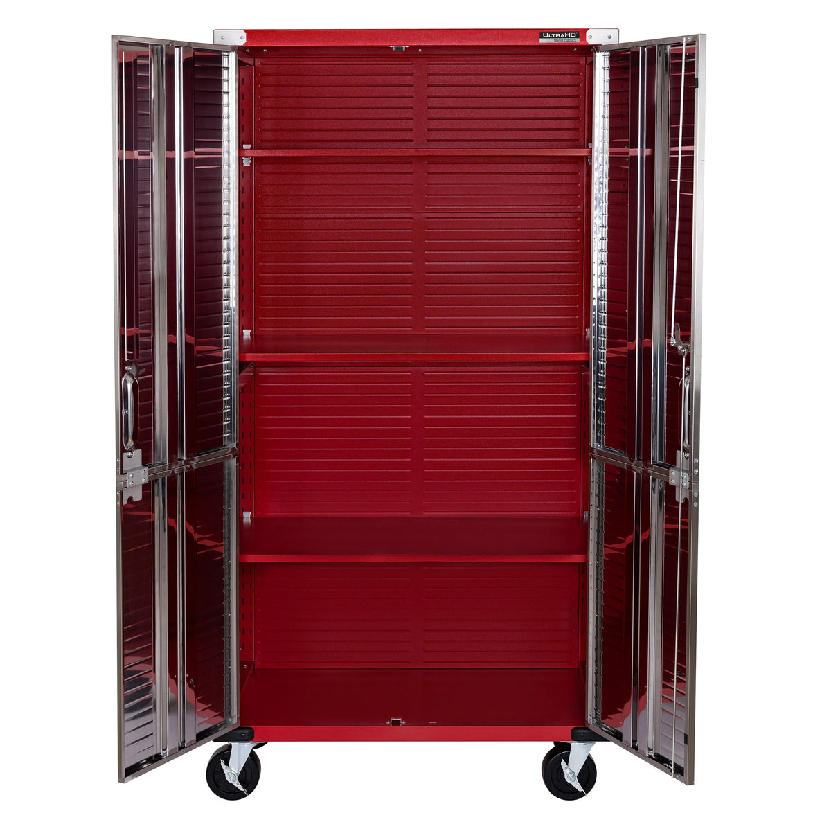 Seville Classics UltraHD Rolling Storage Cabinet, Granite, 36in W x 18in D x 72in H