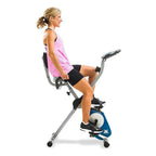 Fitness Folding Exercise Bike, Silver - FB350