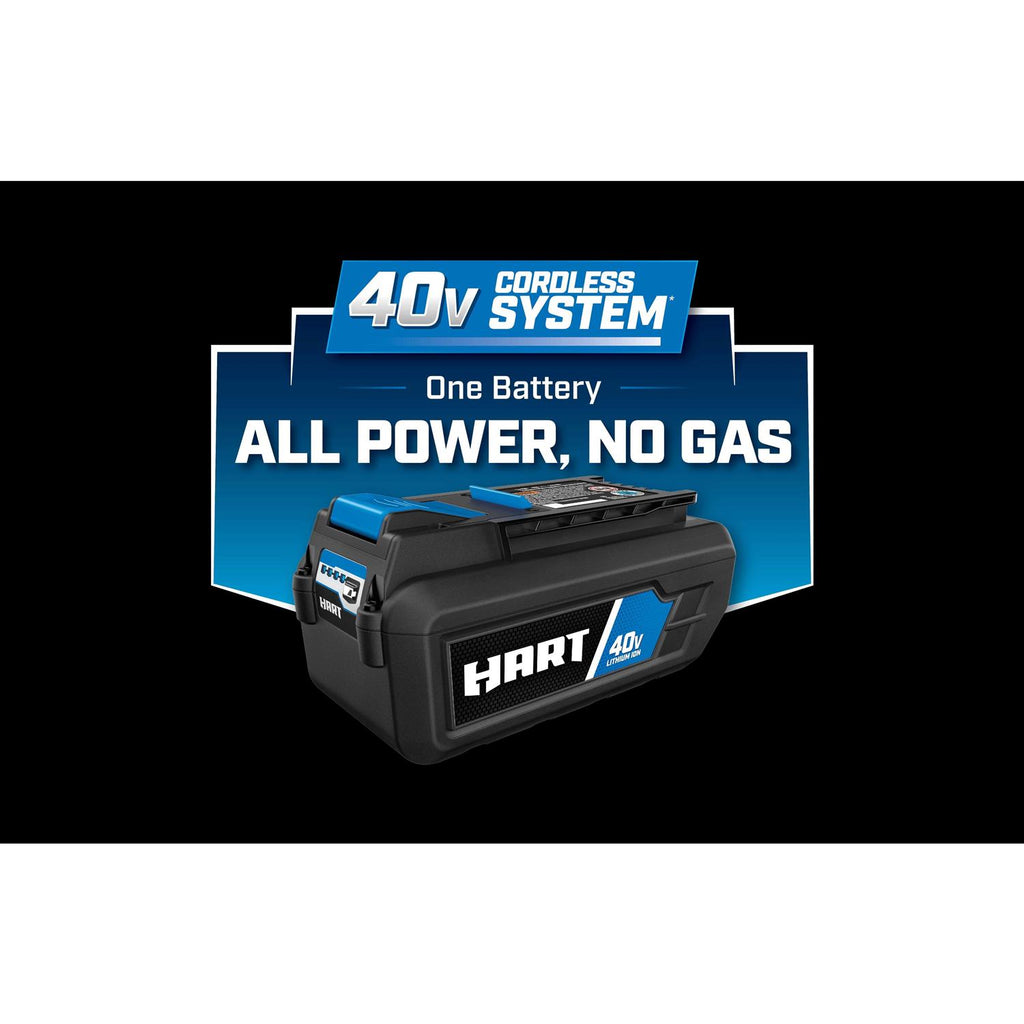 HART 40-Volt 20-Inch Cordless Brushless Push Mower Kit