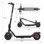 5TH WHEEL Electric Scooter With Turn Signals, 300W, 8.5 in Solid Tires, 18 mph, 12 Miles, Black - W16S
