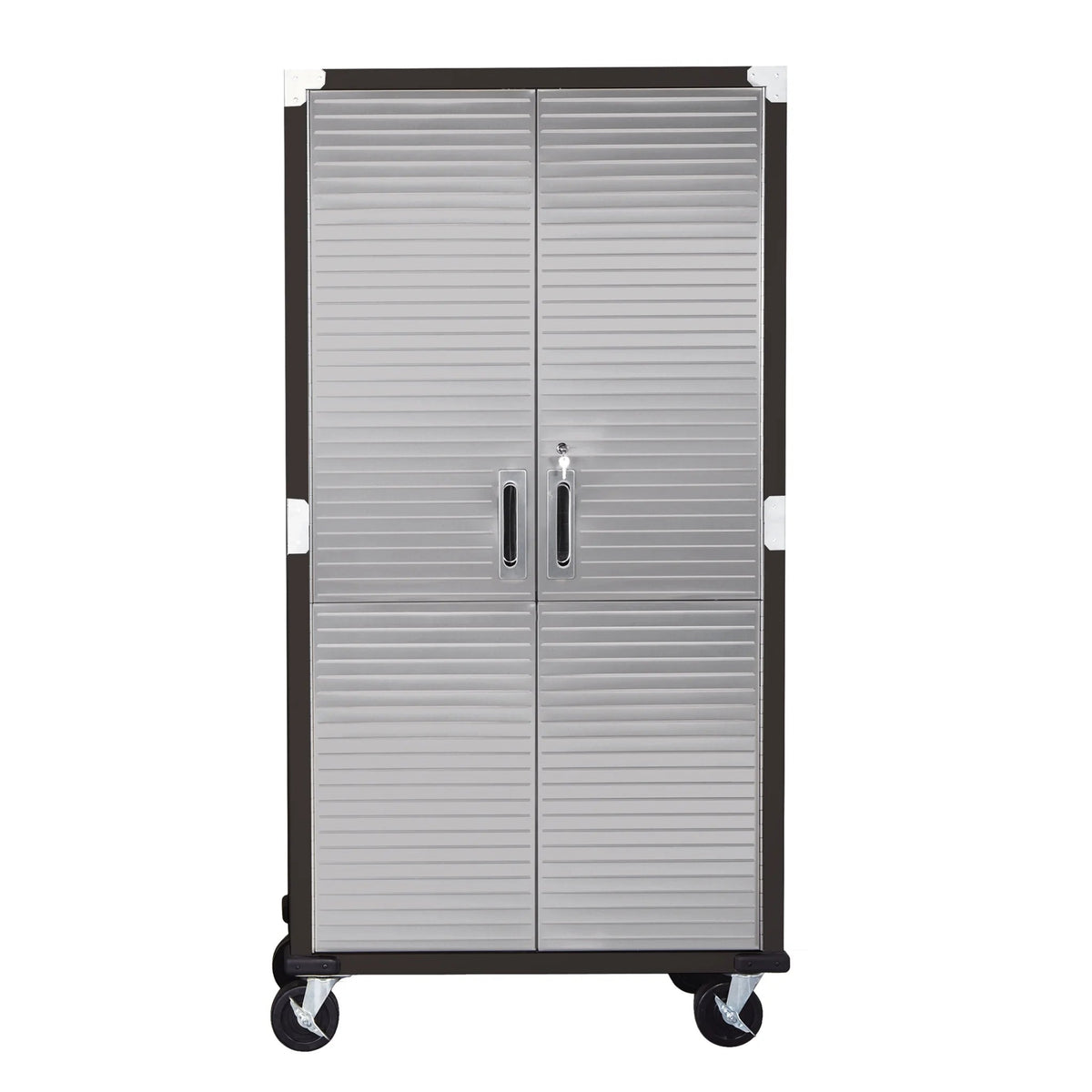 Seville Classics UltraHD Rolling Storage Cabinet, Granite, 36in W x 18in D x 72in H