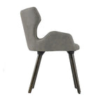 A & B Home Set Of 2 Dining Chairs, 22in W X 23.2in D X 32.3in H - 49809-GRAY-DS