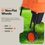 SuperHandy Electric Leaf Mulcher Shredder, 15-AMP 1800 Watt 120VAC - GUO056