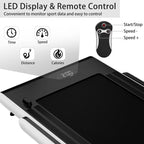 GYMAX 2-in-1 Folding Under Desk Treadmill With Speaker, App And Remote Control - 2.5HP