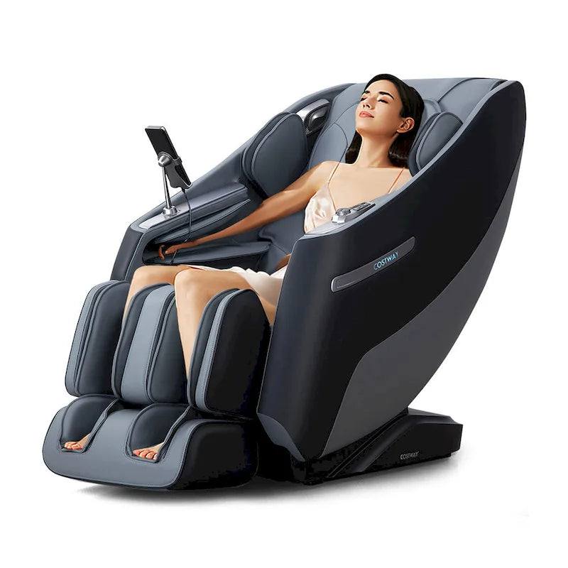 Costway Zero Gravity SL Track Full Body Massage Chair With Waist Heating