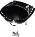AW Wall-Mounted Shampoo Bowl Kit With Sprayer, Neck Rest And CUPC Vacuum Breaker
