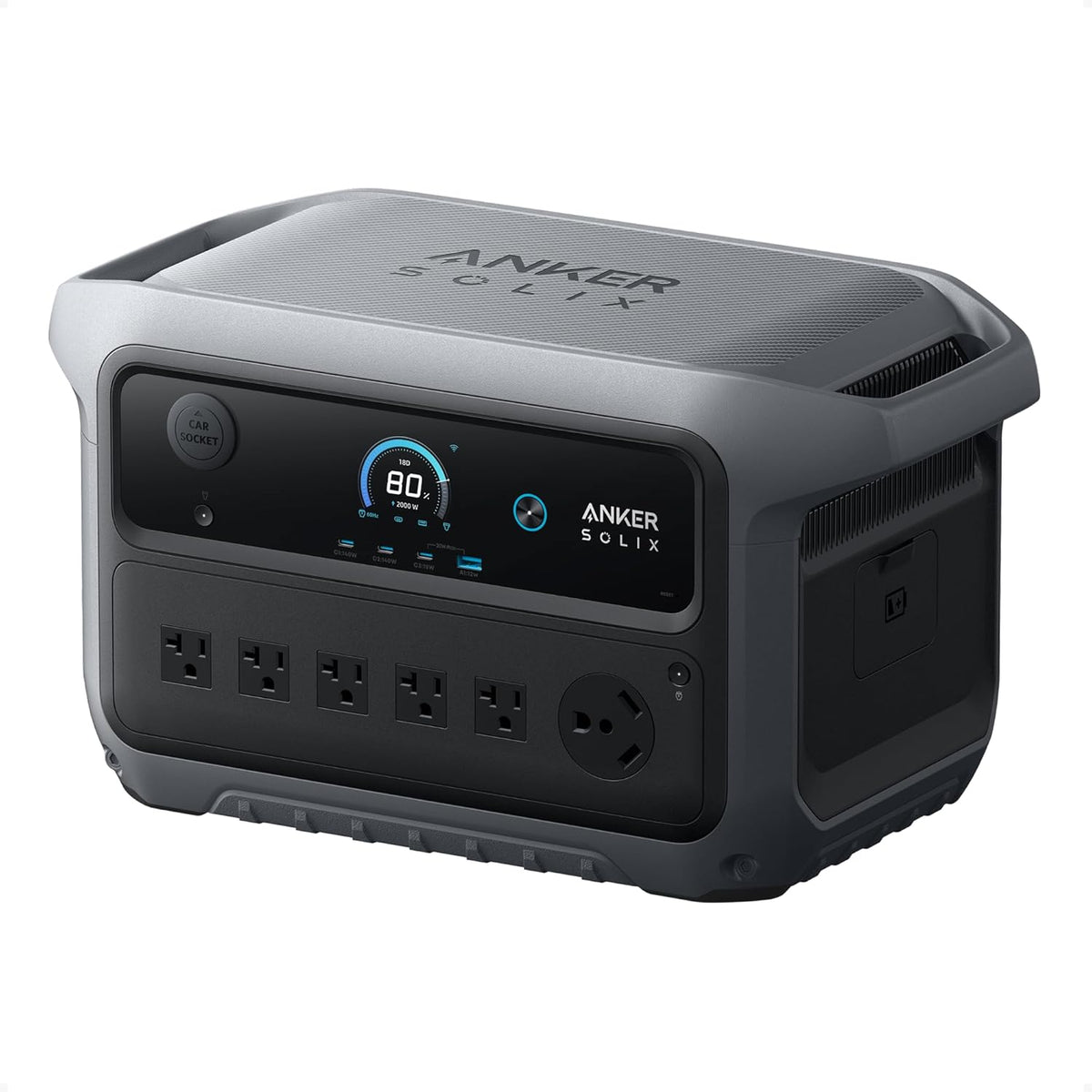 Anker SOLIX Portable Power Station 2048wh LiFePO4 Battery, 2400W - C2000 Gen 2