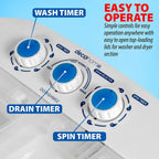 Deco Home Portable Twin Tub Washing Machine With Gravity Drainage System