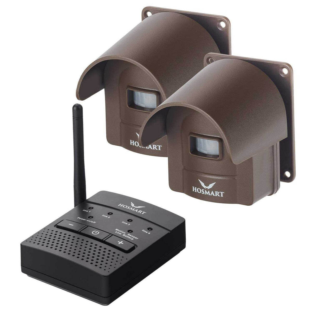 Hosmart Wireless Driveway Alarm System, 1/2 Mile, 2 Sensors And 1 Receiver