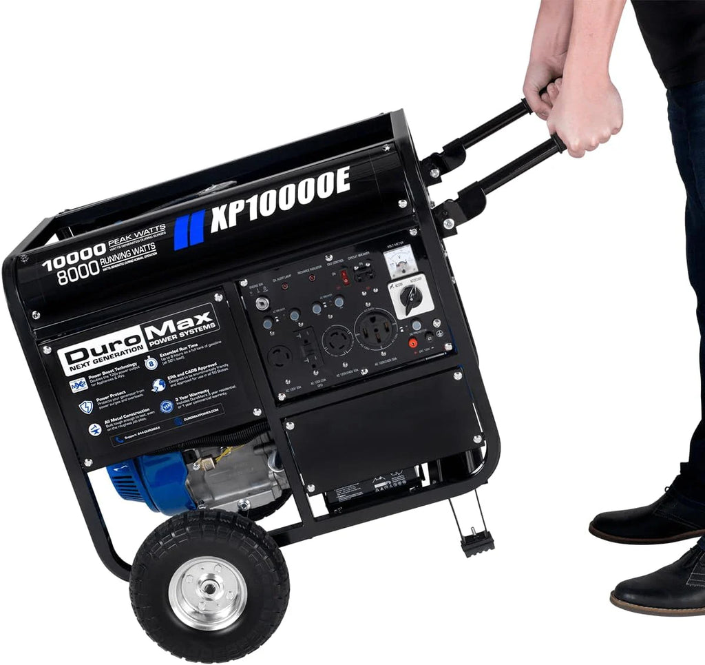 DuroMax 13,000-Watt Dual Fuel Portable Generator, Gasoline/Propane, Electric Start - XP13000EH
