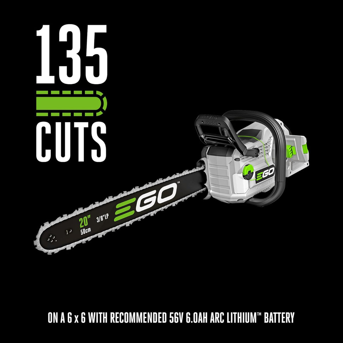 EGO POWER+ 20in Cordless Chainsaw, Battery And Charger Not Included - CS2000