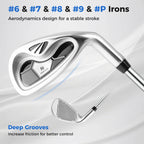 Costway Men's Complete Golf Club Set 10 Pieces With 460cc Alloy Driver