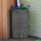 Good Ideas Impressions Downton Rain Saver Rain Barrel, 50 Gallon, Dark Granite - IMP-D50-DAR