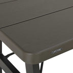 Lifetime 6-Foot W-Frame Folding Picnic Table, Brown - 60233