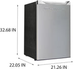 Frigidaire Upright Freezer, 6.5 cu. ft., Silver, 21in D x 23in W x 56in H - EFRF696-AMZ