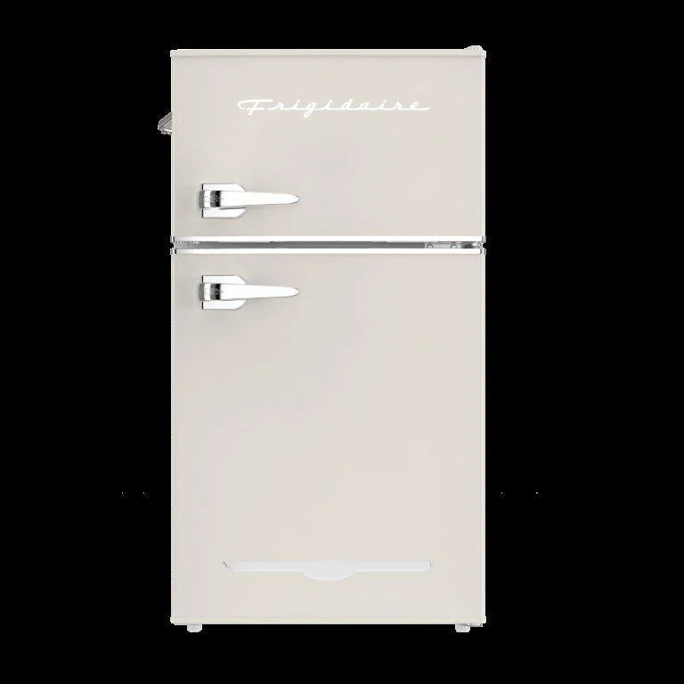 Frigidaire 3.1 Cu. Ft. 2-Door Retro Compact Refrigerator With Built-In Side Bottle Opener - Cream