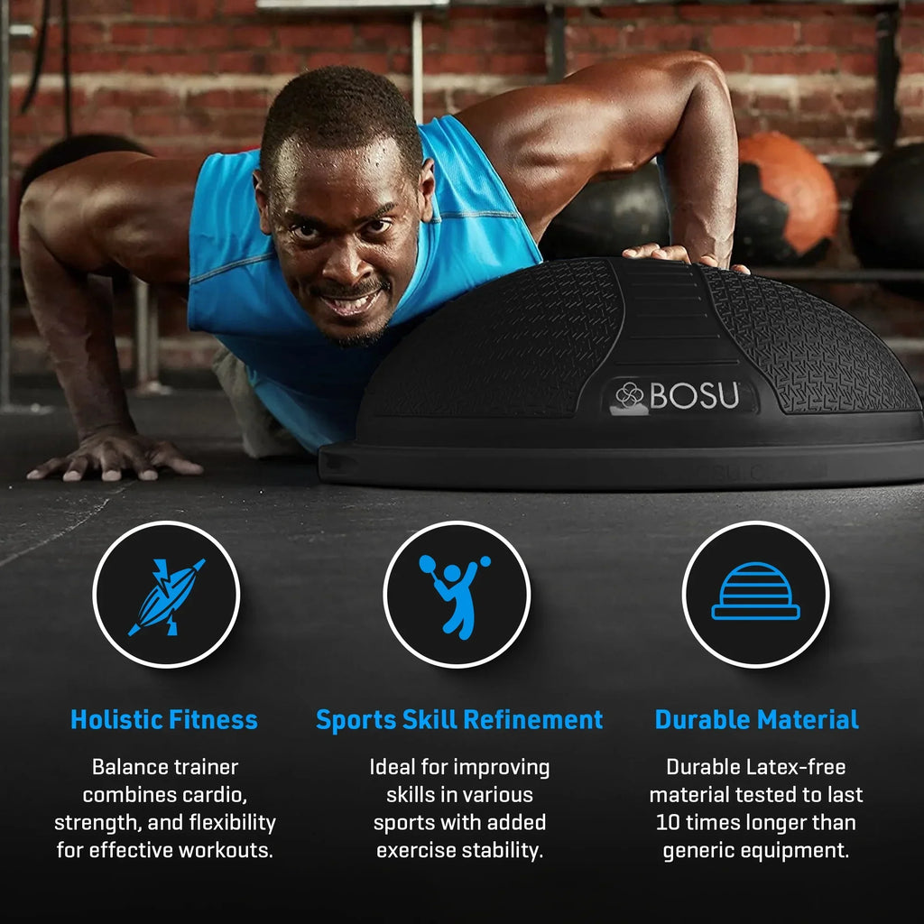 Bosu NexGen Balance Trainer 26 in 300 lb Capacity Black