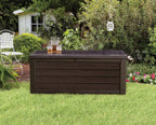 Keter Westwood 150 Gallon Resin Deck Box, Brown - 231666