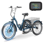 Mooncool Adult 3-Wheel Electric Tricycle, 24in 26in, 350W 36V, 7 Speeds