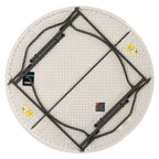 Lifetime 60 Inch Round Commercial Folding Table, Almond - 280435