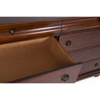 8 Drawer 64in W Double Dresser With Mirror - 80in H x 18in D