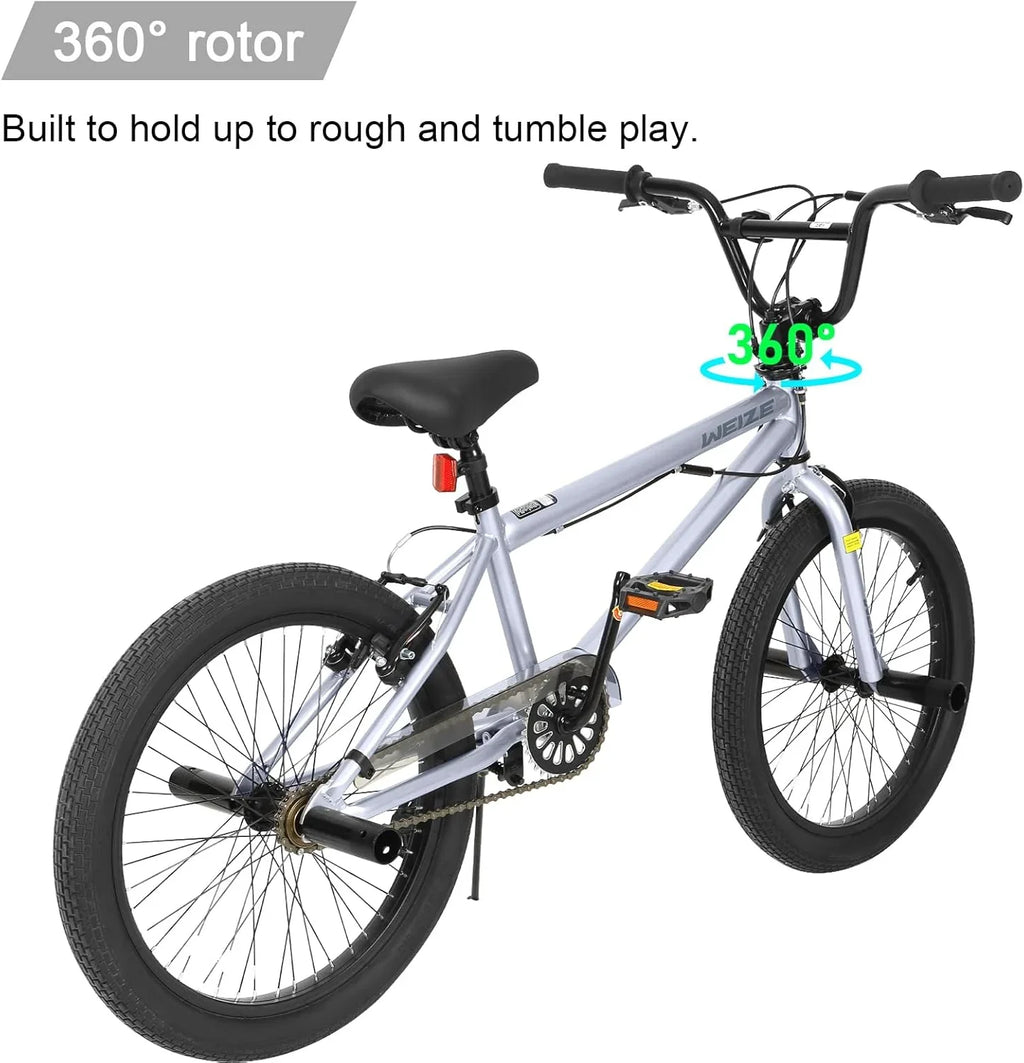WEIZE Freestyle BMX Bike 20 Inch With 360 Degree Rotor